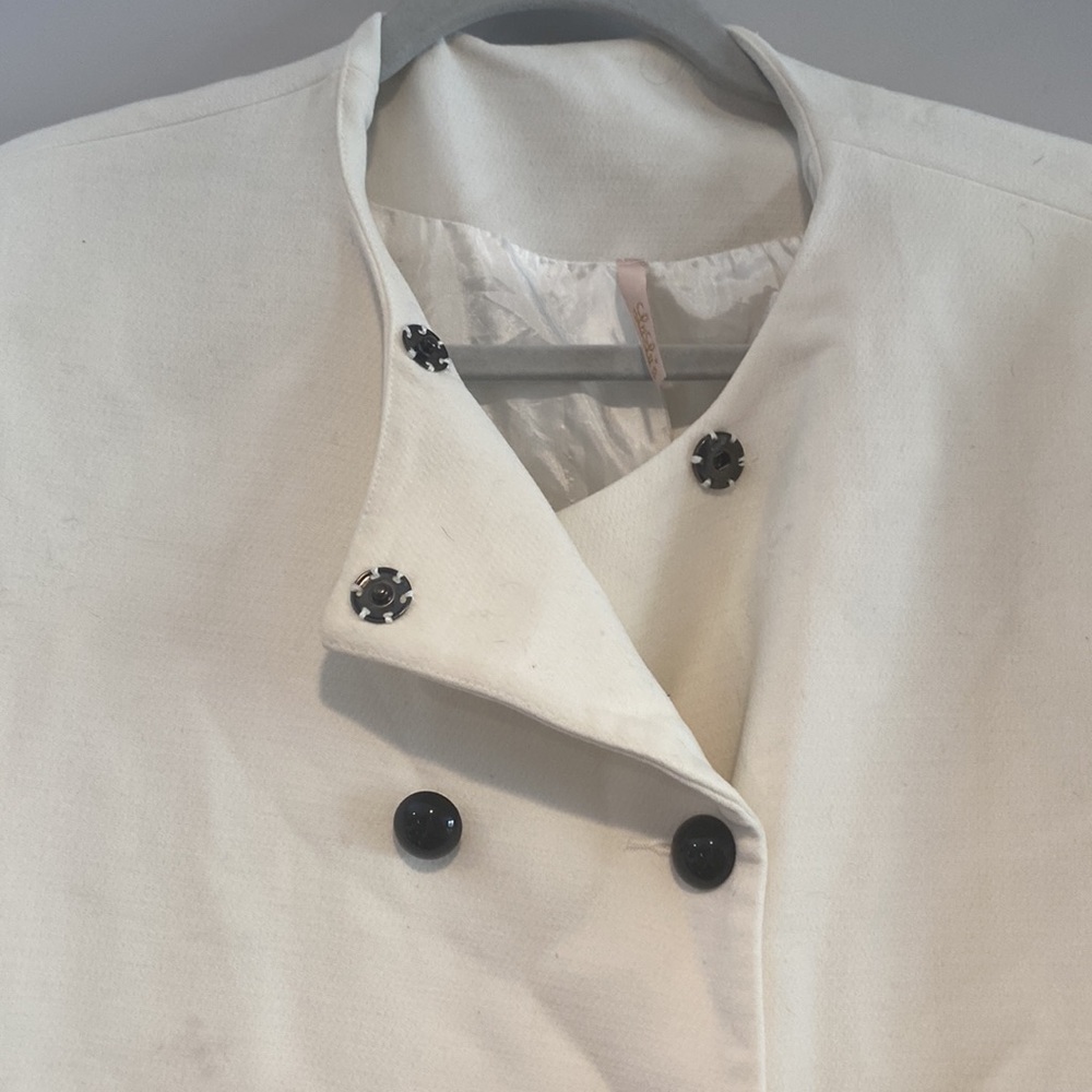 Lulus Ruffle Peacoat - Picture 2 of 7